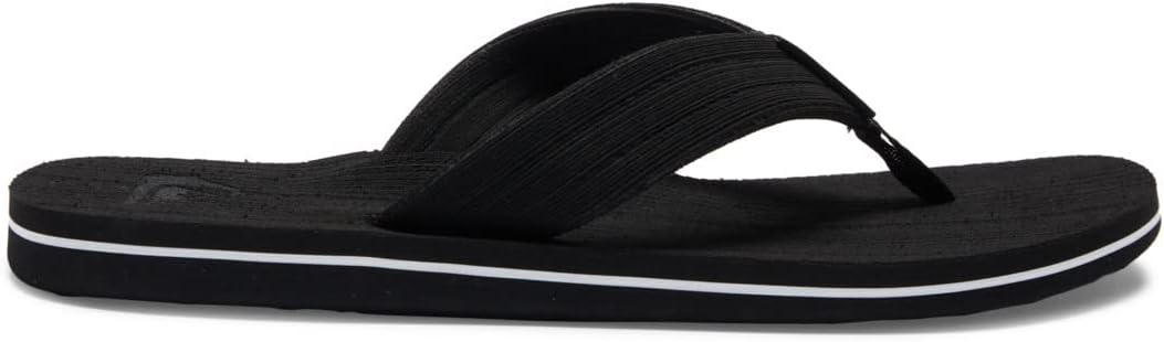 Quiksilver Herren Molokai Layback Sandale 39 EU Black White Black, 39 EU Black White Black