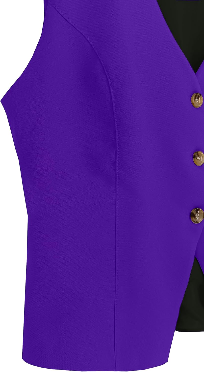 JOPHY & CO. Damenweste mit 3 Knöpfen (Code 7090) XS Purpur, XS Purpur
