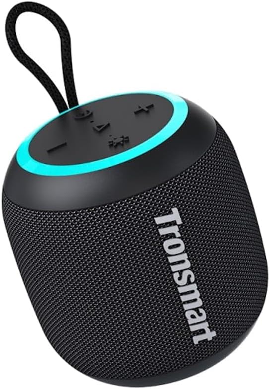 Tronsmart T7Mini Bluetooth Lautsprecher Musikbox mit Licht, 15W Stereo Bluetooth 5.3, IPX7 Wassersch