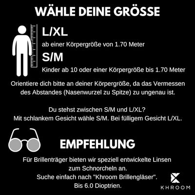 Khroom Schnorchelmaske Erwachsene Seaview Pro | Unsere Beste Tauchermaske | CO2 sichere Vollmaske zu