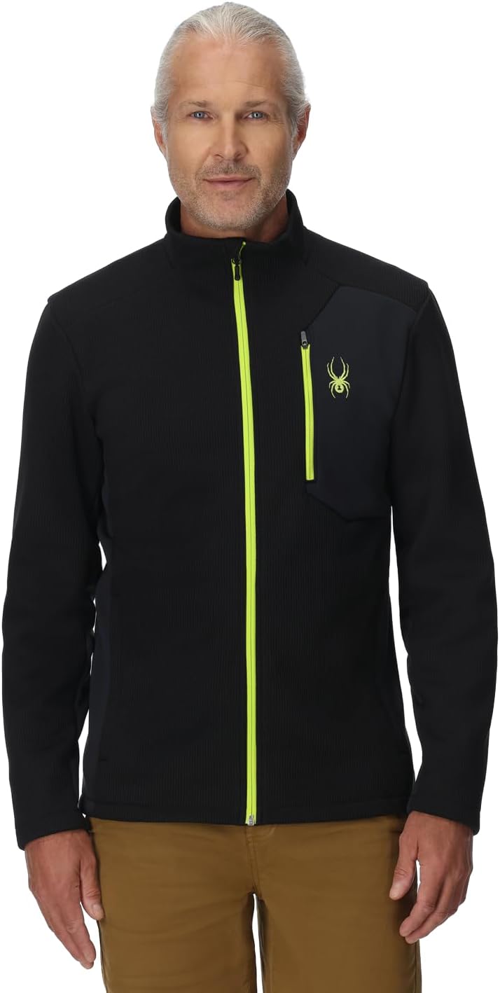 Spyder Herren Bandit Jacket Fleecejacke, S Black 4