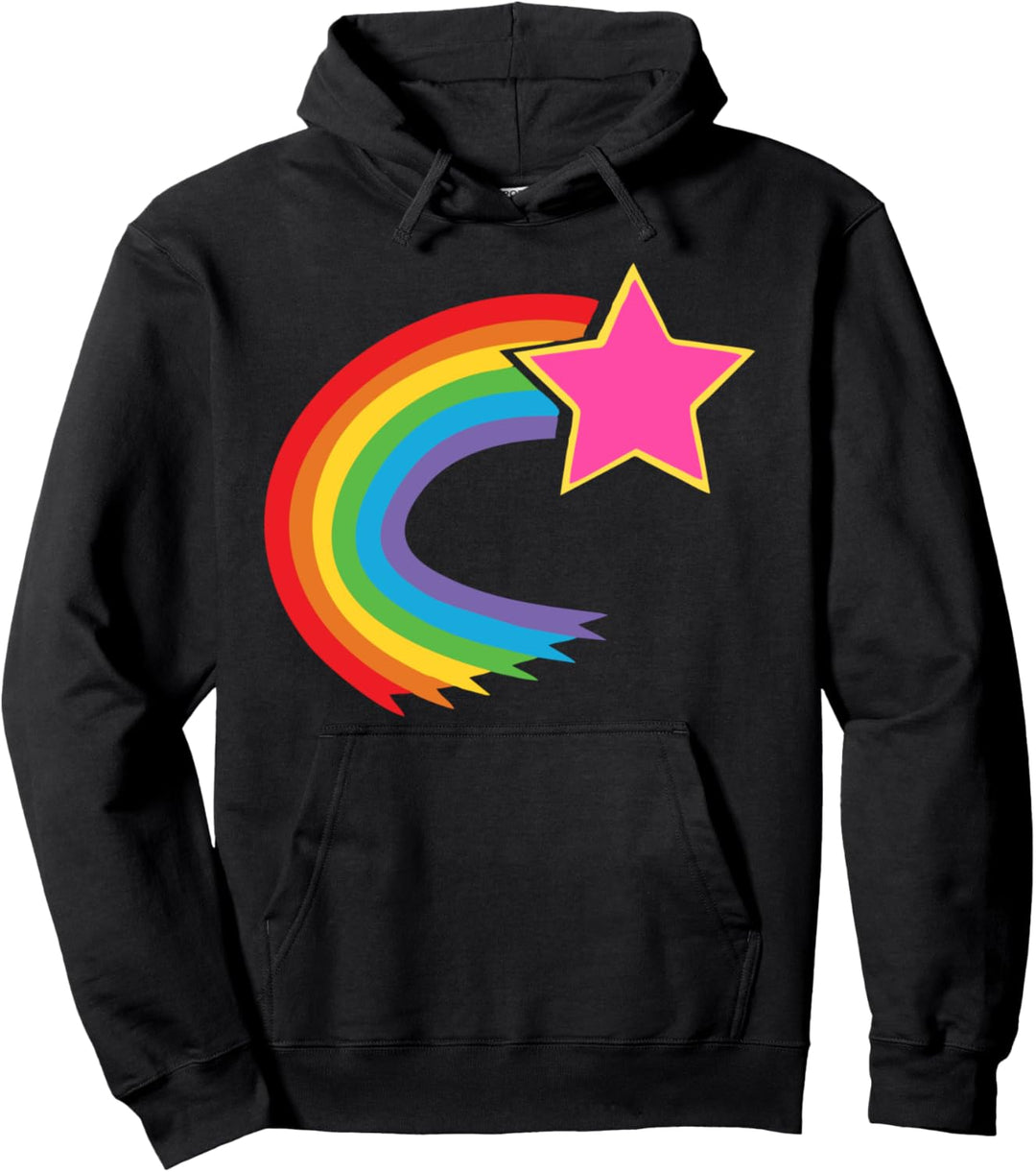 Regenbogen Gefallener Stern Süsser Stern Pullover Hoodie