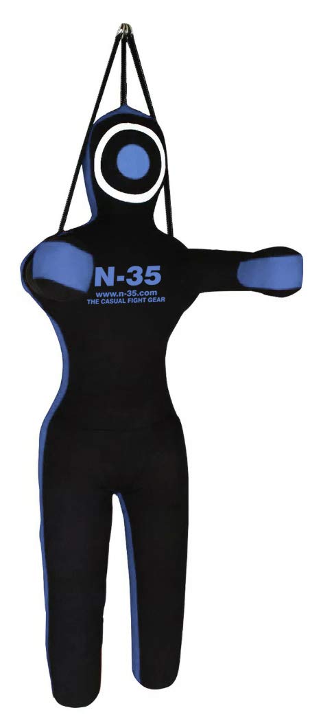 N-35 Dummy 180cm,Judo,Boxing,Ringen,MMA, Grappling,Ju Jutsu,Wurfpuppe ungefüllt Hell Blau 150, Hell
