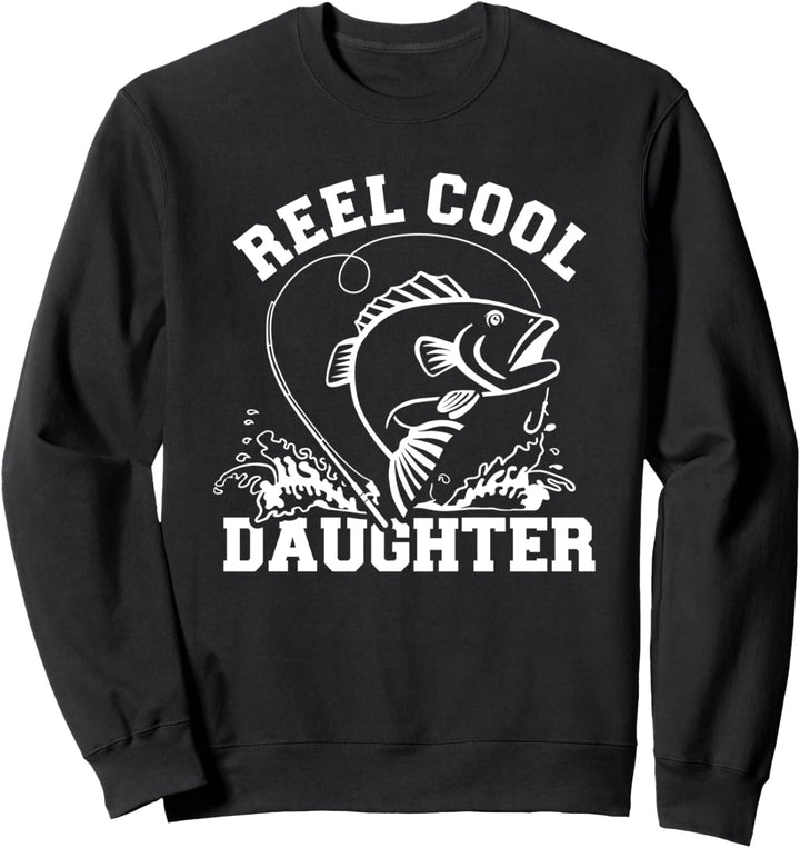 Angeln Tochter Vater Sweatshirt