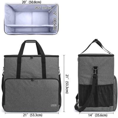 CURMIO Reisetasche für Desktop Computer und Monitor, Tragetasche für Computer PC-Gehäuse, Tastatur,