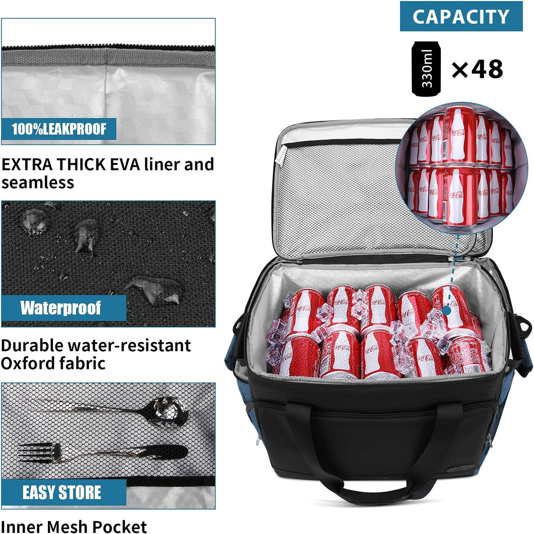 Lubardy 15L Kühltasche Klein 30L Kühltasche Gross Faltbar Kühlkorb Thermotasche Wasserdicht Kühlbox