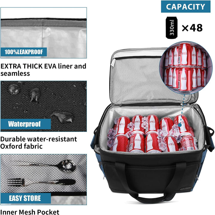 Lubardy 15L Kühltasche Klein 30L Kühltasche Gross Faltbar Kühlkorb Thermotasche Wasserdicht Kühlbox