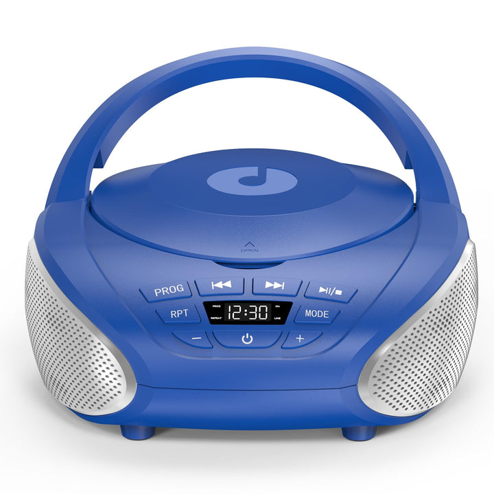 Gueray Tragbarer CD-Player Boombox Kompakt-Radio mit Stereo-Lautsprechern UKW-Radio 3,5-mm-AUX-Einga