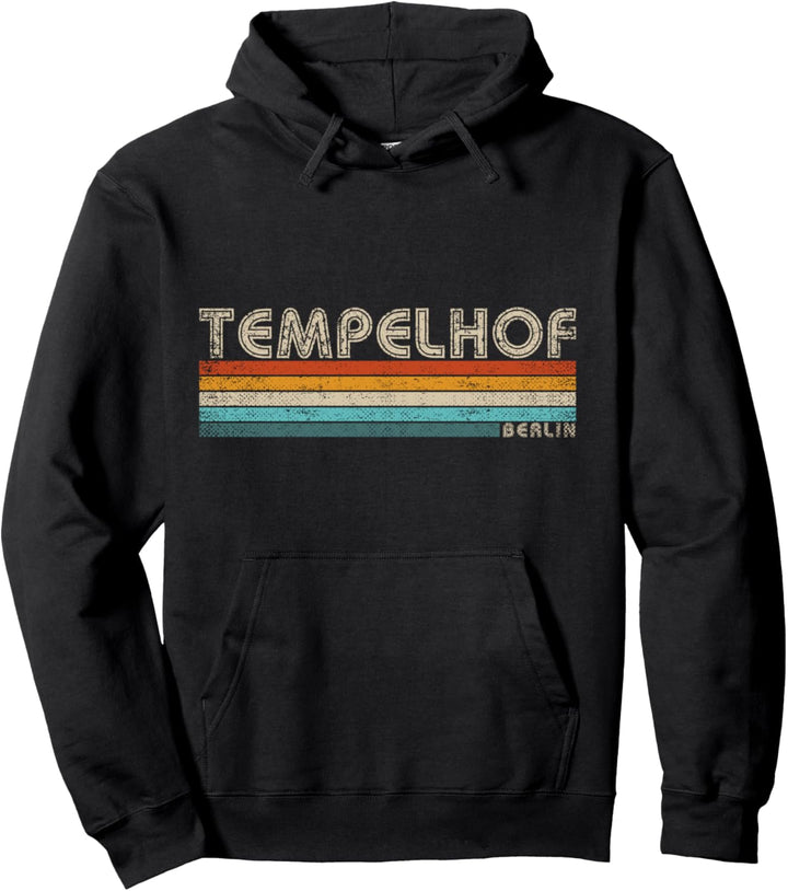 Retro 70er 80er Tempelhof Kleidung Tempelhof Pullover Hoodie