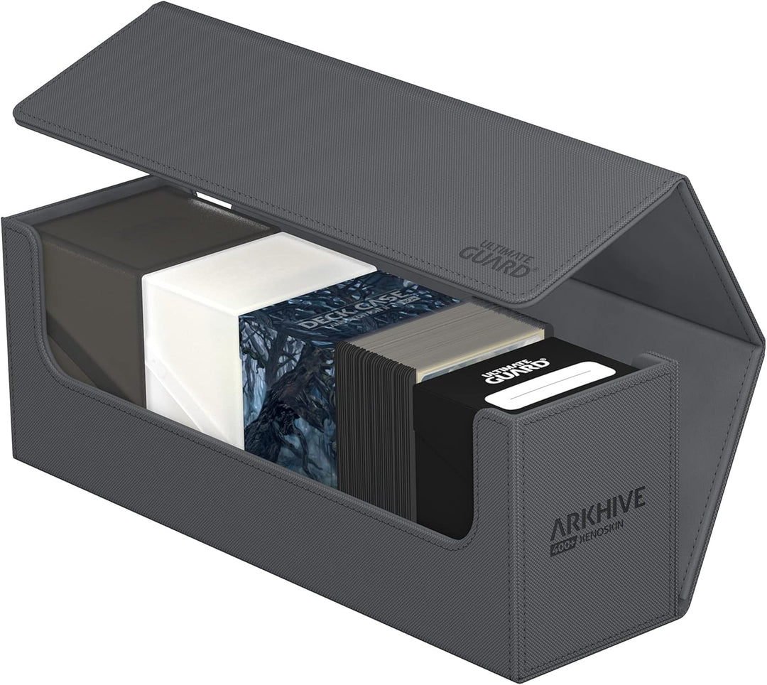 Ultimate Guard Arkhive 400+ XenoSkin Monocolor Kartenbox, Arkhive Monocolor 400+:Grau, Grau