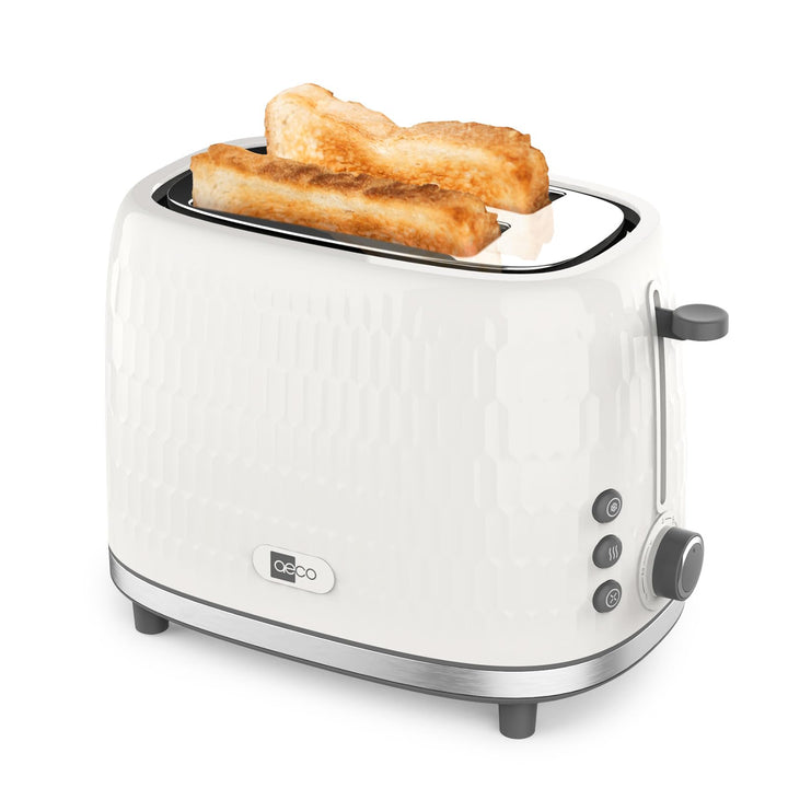 aeco toastlab ONE Toaster 2 Scheiben, 38 mm extra breite Schlitze, 7 Bräunungsstufen, 950 W, Auftau-