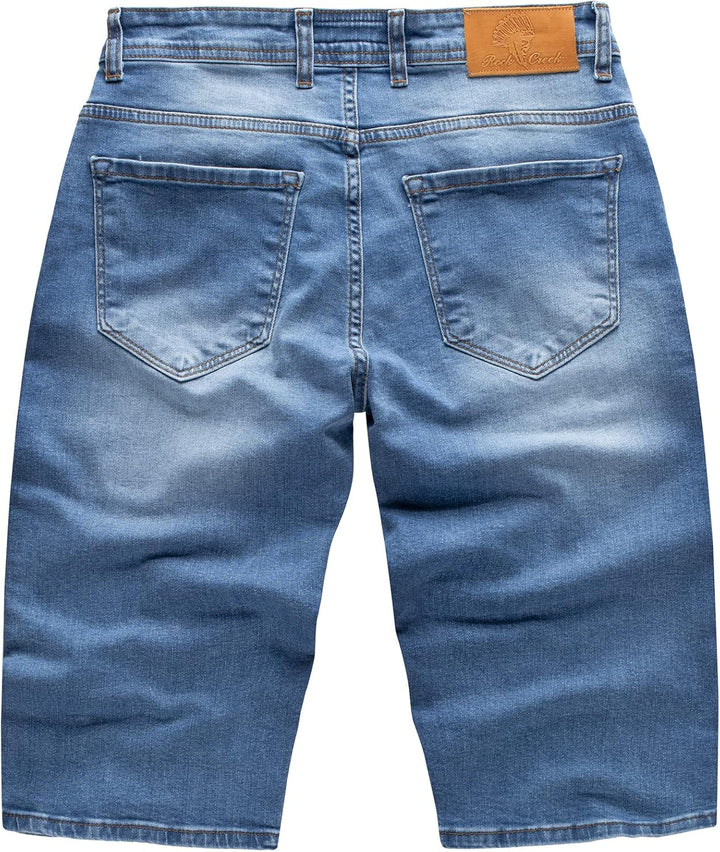 Rock Creek Herren Shorts Jeansshorts RC-2359, 29W Mittelblau