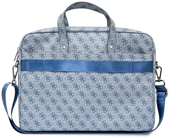 GUESS Unisex Saffiano 4g Hot Stamp Triangle Logo Tasche Blau, Blau