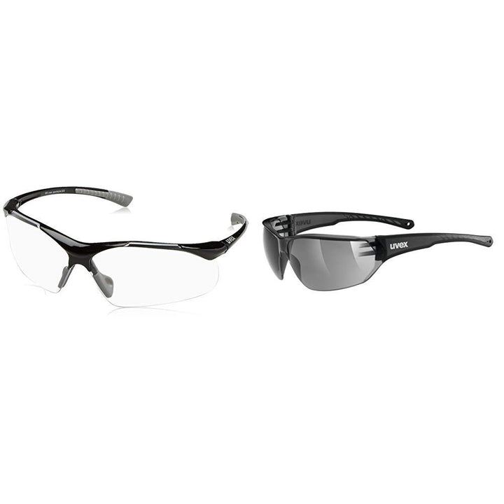 uvex Unisex – Erwachsene, sportstyle 223 Sportbrille Schwarz-Grau (black grey) Einheitsgrösse Sportb