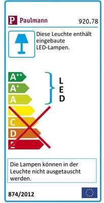 Paulmann 92078 LED Einbaupanel eckig LED 1x18W 4000K 230V 220x220mm Chrom matt 92078 LED Spot Einbau