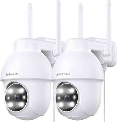2K Überwachungskamera Aussen,GALAYOU PTZ Outdoor WLAN IP Kamera überwachung aussen, WiFi Dome Camera