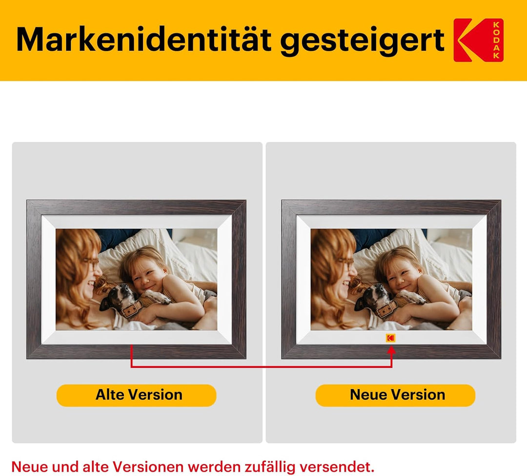 KODAK 10,1 Zoll WiFi Digitaler Bilderrahmen, 1280x800 HD IPS Touchscreen, WLAN Elektronischer Bilder