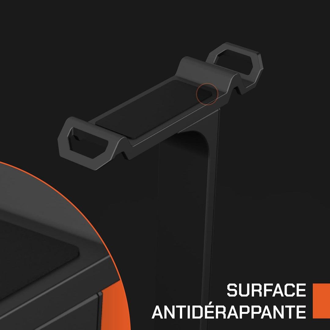 Nova Gaming NG305806 Hydra Halterung für Kopfhörer, RGB 2 USB-Ports, rutschfest, Schwarz