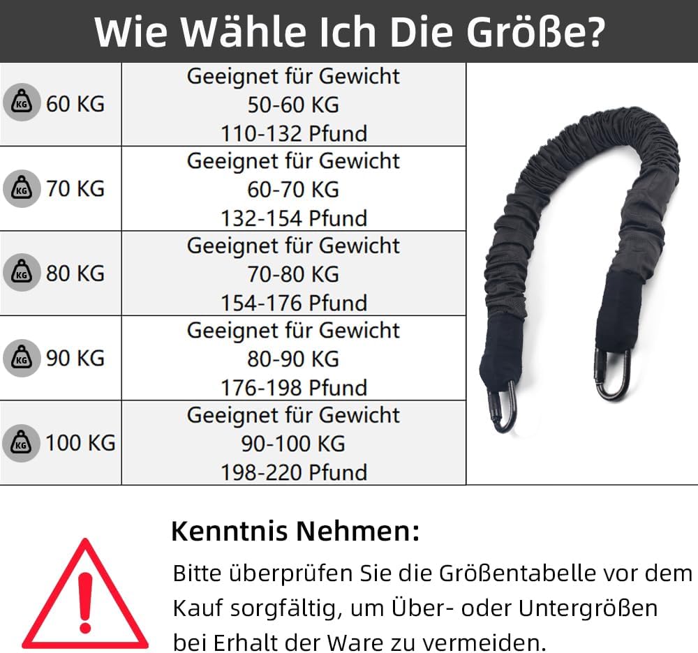 PRIOR FITNESS Bungee-Fitnessgeräte-Set, schweres Bungee-Widerstandsband, elastisches Tanz-Bungee-Sei