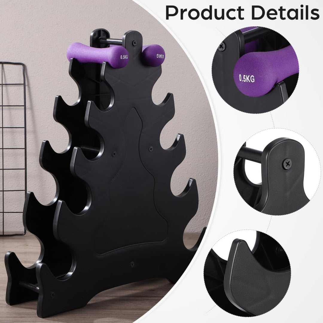 FAVOMOTO Kurzhantel- Aufbewahrungshalterung Display- Rack Kurzhantel- Halteständer Hantel Rack Halte