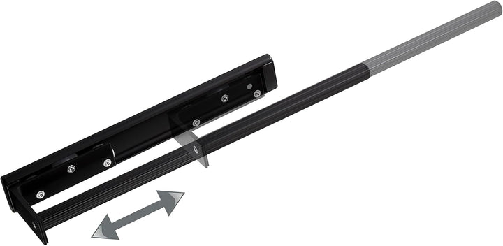 SOTECH 2 Stück Aluminium Handtuchhalter TED 1-armig schwarz matt (325-487 mm, ausziehbar) Teleskop-H