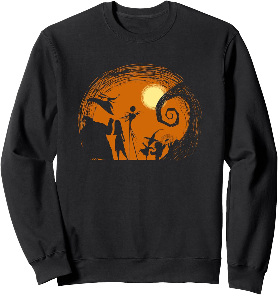 Tim Burton’s Nightmare Before Christmas Halloween Silhouette Sweatshirt