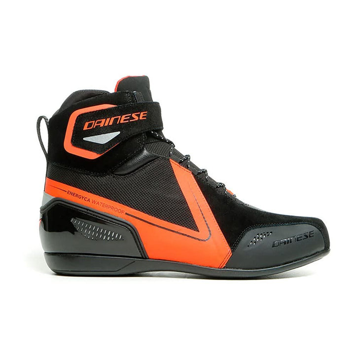 Dainese Herren Energyca D-wp Shoes 41 EU Black Fluo Red, 41 EU Black Fluo Red