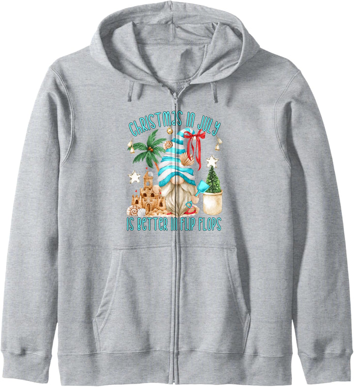 Funny Christmas In Juli Is Better In Flip Flops Strandwichtel Kapuzenjacke
