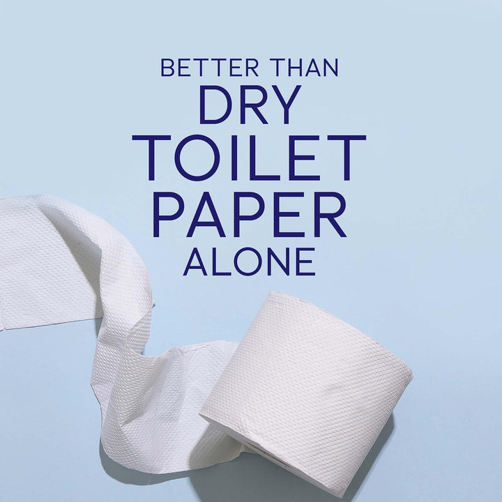 DYMACARE® Spülbare Toilettentücher, Dermatologisch getestet, Biologisch abbaubar, 24 Tücher je Packu