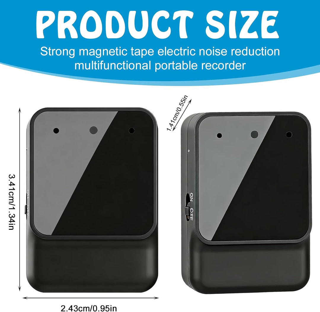 64GB Diktiergerät Mini, Spion Abhörgerät, Voice Recorder mit Rauschunterdrückung, One Touch Diktierg