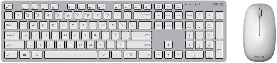 ASUS W5000 Wireless Keyboard+Maus Set Copilot DE Layout weiss