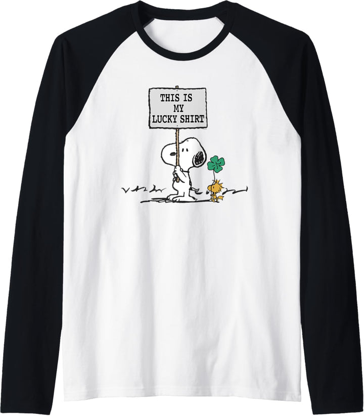 Peanuts St Patrick's Day Das ist mein Glücks Raglan