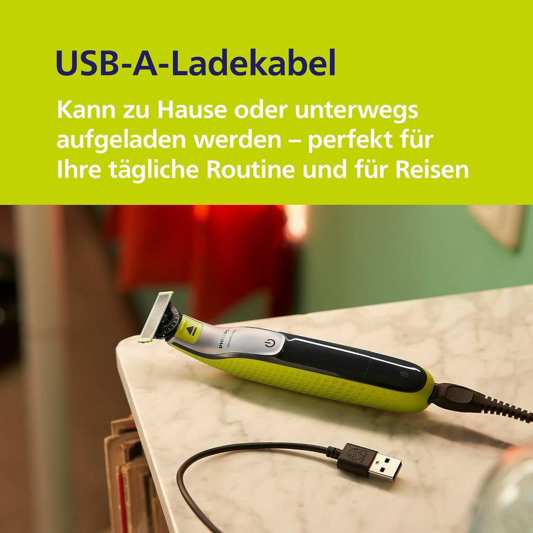 Philips OneBlade 360 Face – Authentische Elektrischer Bartschneider und Rasierer zum Trimmen, Stylen