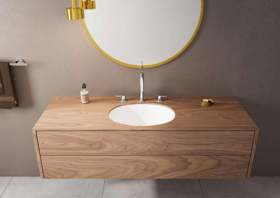 hansgrohe 3-Loch Waschtischarmatur Vernis Blend, Wasserhahn Bad Höhe 150 mm, mit Zugstange, Badarmat
