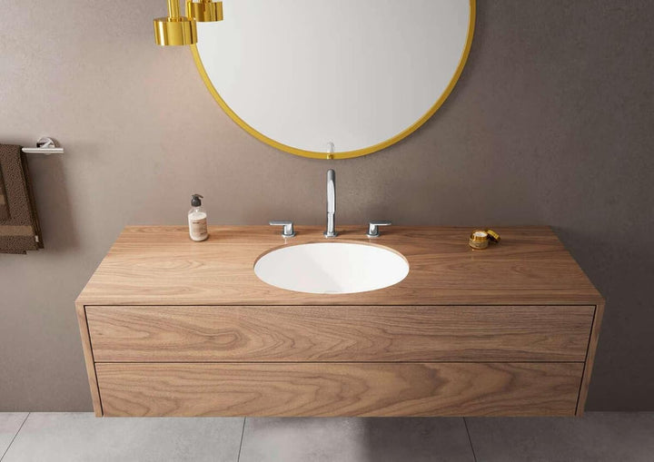 hansgrohe 3-Loch Waschtischarmatur Vernis Blend, Wasserhahn Bad Höhe 150 mm, mit Zugstange, Badarmat