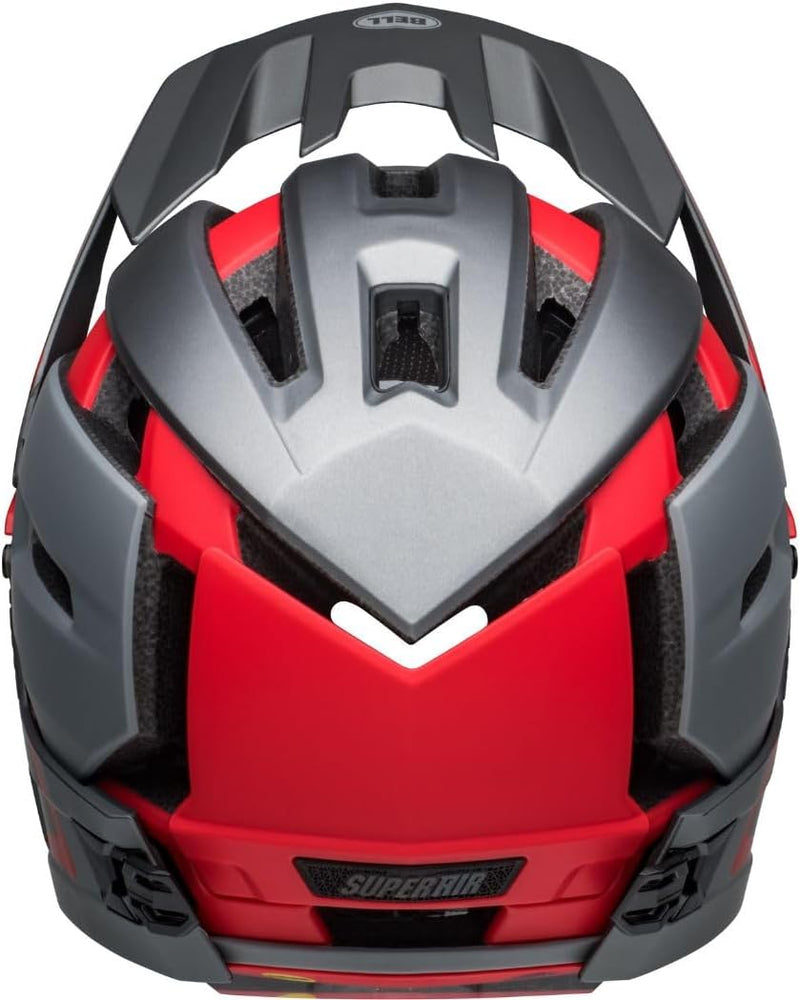 BELL Herren Super Air R MIPS Fahrradhelm MTB, Matte/Gloss red/Gray, L | 58-62cm