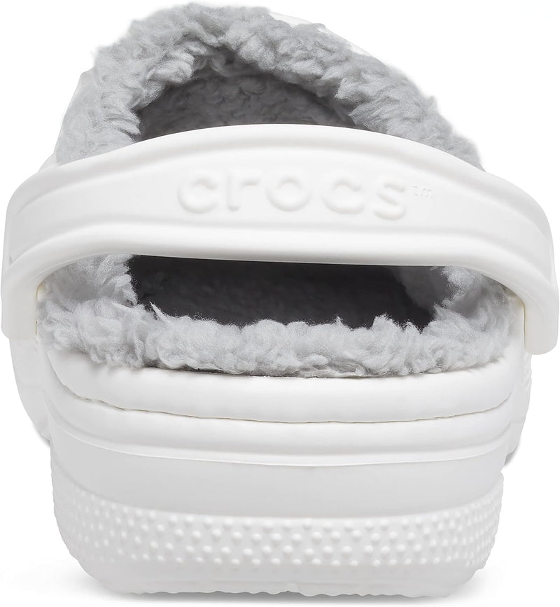 Crocs Unisex Ralen Lined Clog Holzschuh 45/46 EU White Light Grey, 45/46 EU White Light Grey