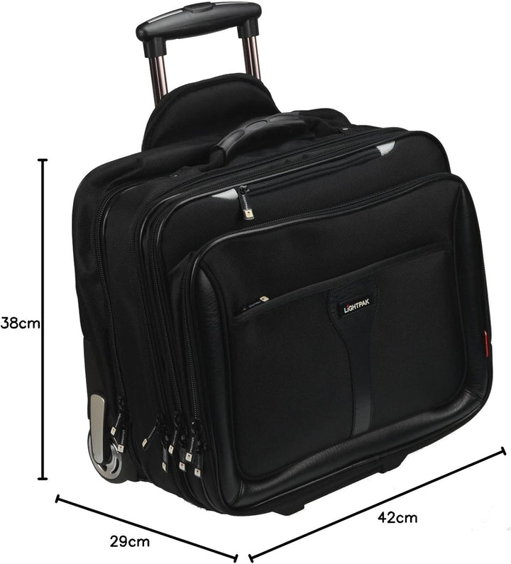 46102 - Business Trolley Executive Line Bravo 2 aus Nylon, schwarz, 42 cm Koffer, Koffer