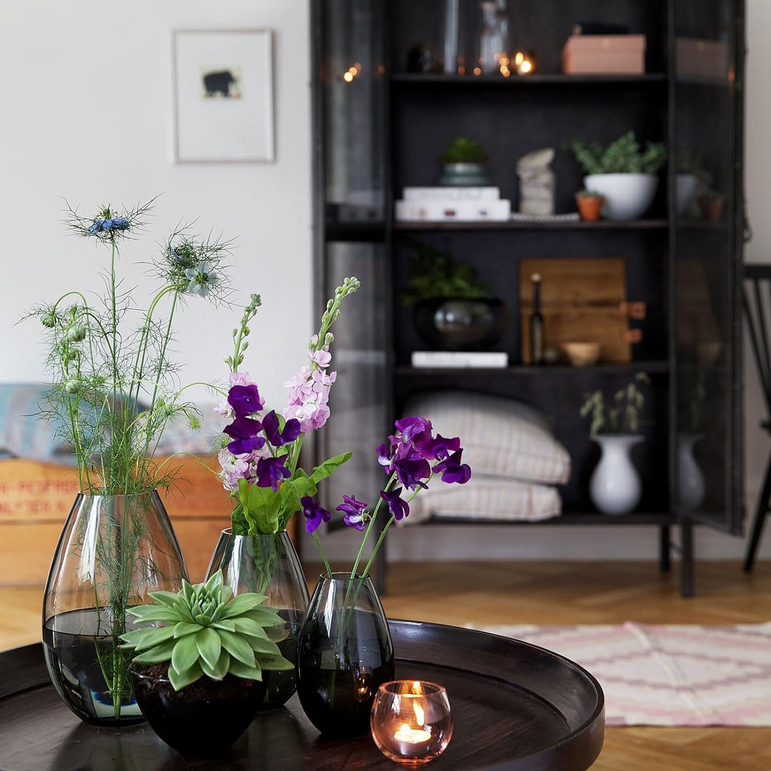 Holmegaard Vase H20.5 cm Cocoon Originaldesign aus mundgeblasenem Glas, klar 20,5 cm Klar, 20,5 cm K