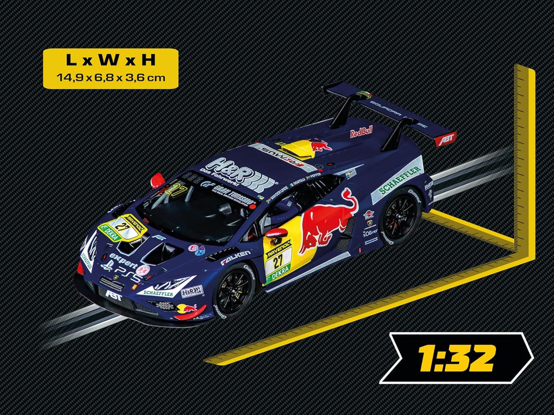 Carrera Evolution Lamborghini Huracán GT3 Evo2, ABT-Sportsline No. 2 – Slotcar mit Lichtfunktionen,