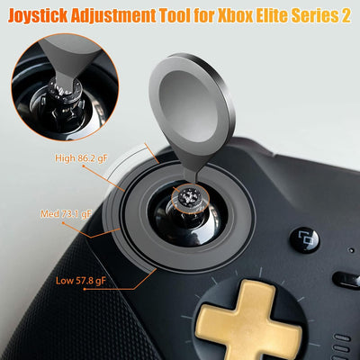 Metall-Thumbsticks für Xbox One Elite Series 2, EEEKit 13 in 1 D-Pads und Paddles Trigger Buttons Se