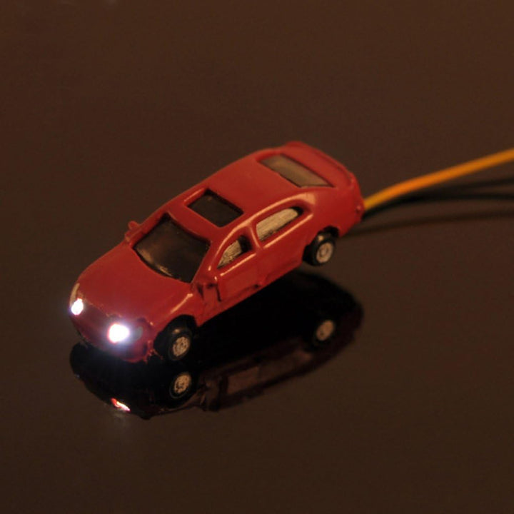 Evemodel 12Stk. 1: 150 N Spur Model beleuchtete Autos mit 12V LED Leuchten für Gebäude Layout Neu EC