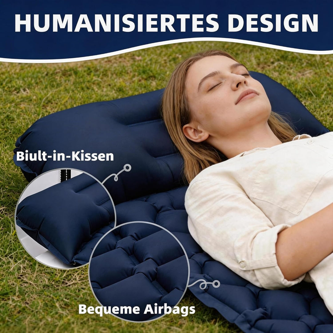 Isomatte Ultraleicht Luftmatratze für Camping – Ultraleichte Matratze mit Packsack Ideal für Trekkin