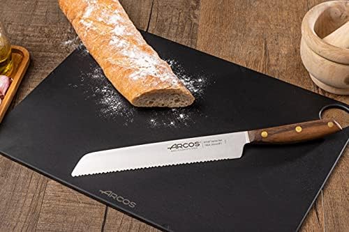 Arcos Serie Nordika - Brotmesser - Edelstahl NITRUM - Klinge 200 mm - Ovengkol Holzgriff 100% natürl