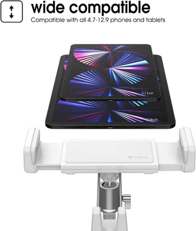 Smatree Tablet-Ständer und Handyhalter für Schreibtisch, Flexible 360 ° -Tablethalterung Kompatibe