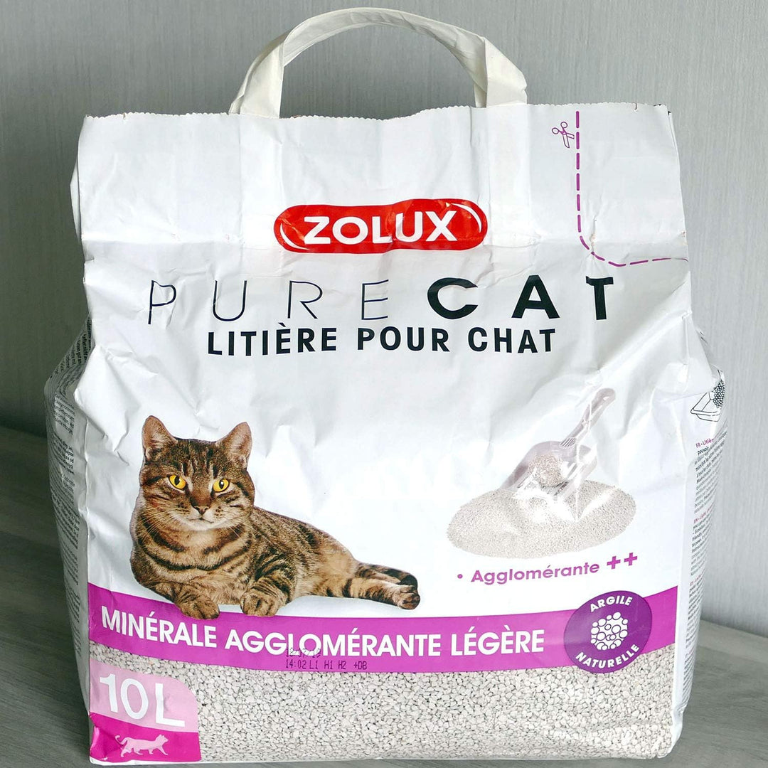 Zolux Pure Cat Katzenstreu, mineralisch klumpend ++ leicht, 10 l