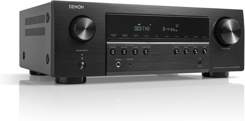 Denon AVC-S670H 5.2-Kanal AV-Receiver, Dolby Surround Sound, 6 HDMI Eingänge und 1 Ausgang, 8K HDMI,