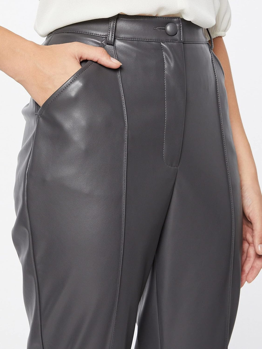 Sisley Damen Pants 46 Dark Grey 0h7, 46 Dark Grey 0h7
