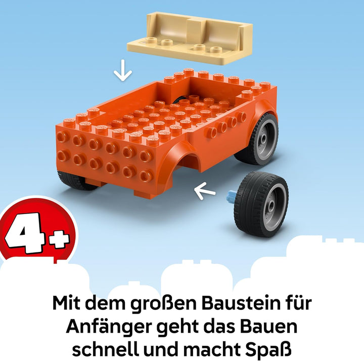LEGO Bluey: Bluey's Beach & Family Car Trip Toy with 3 Minifigures incl. Bingo & Chilli, Plus 2 Surf