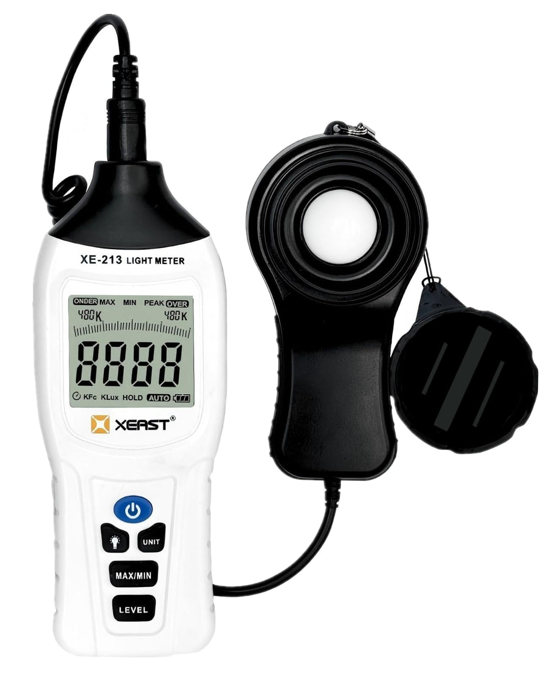 New Digital Luxmeter Tragbare Belichtungsmesser Fotografie 400K Lux Tester LCD Flash Photo, Fotometr